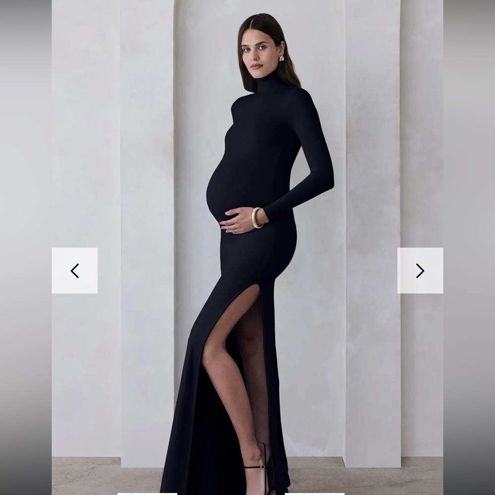Bumpsuit Black Maternity Dress